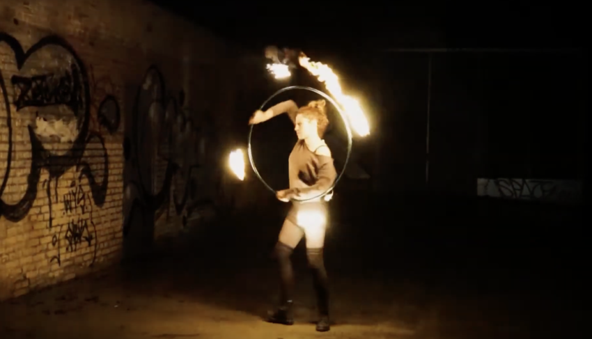 Feuerhulahoop in Kiel